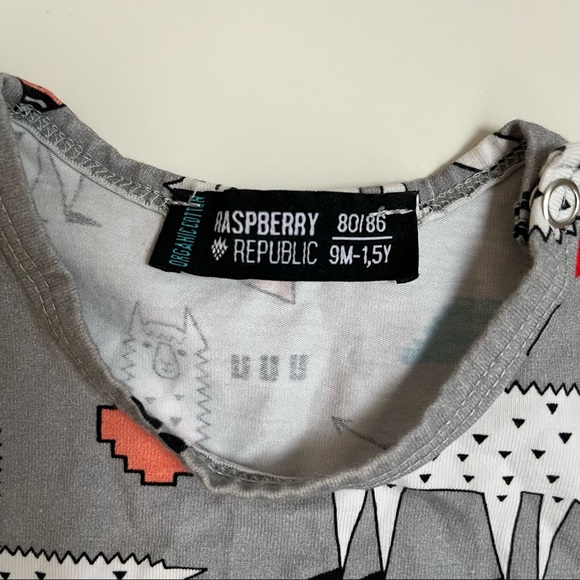 Raspberry Republic awesome llama long-sleeve onesie - Picture 4 of 4